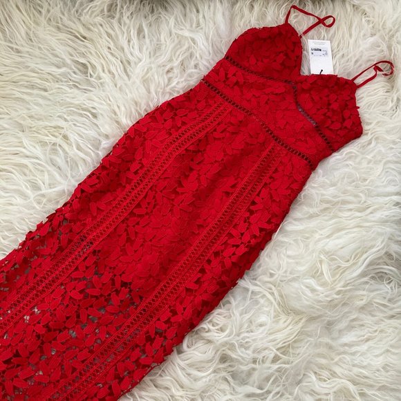 BARDOT ROXY LACE PARTY COCKTAIL DRESS - Picture 5 of 9